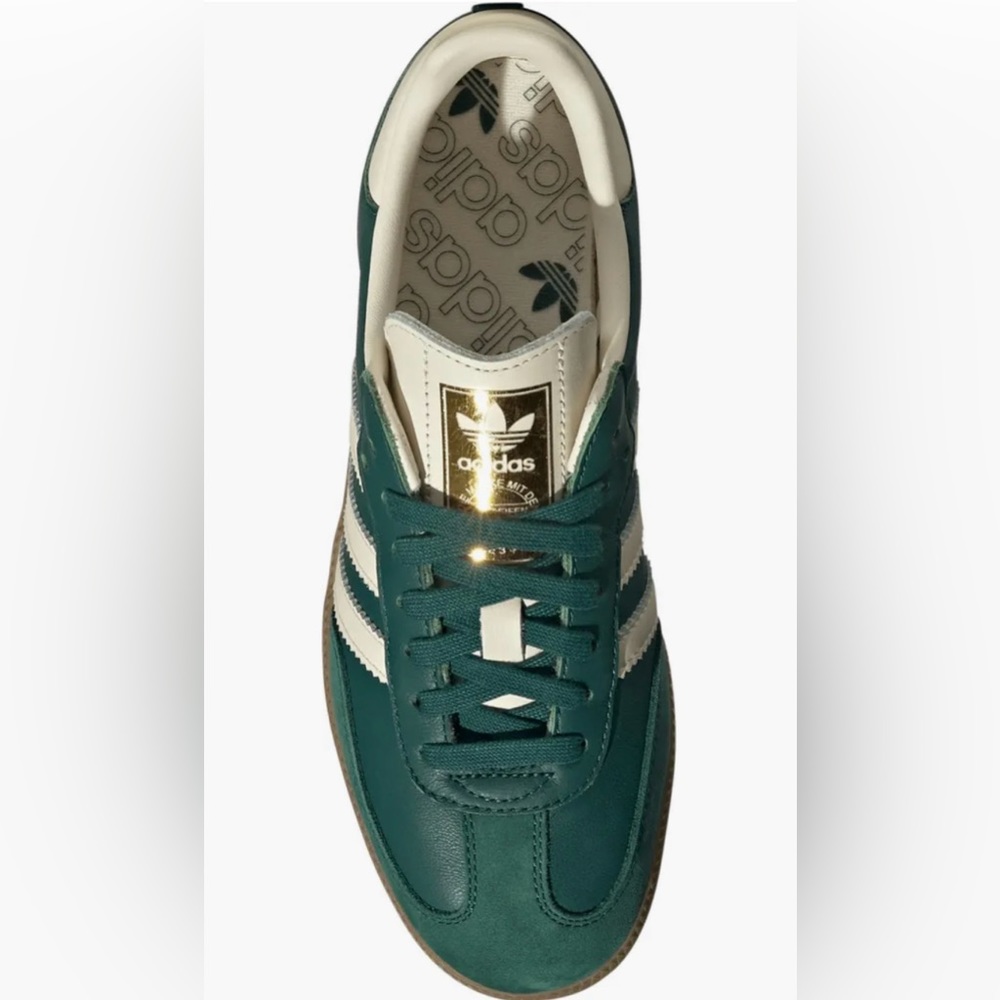 NWT Adidas Samba OG W Collegiate Green Cream White Sneakers Size Women’s 8 - Picture 5 of 16